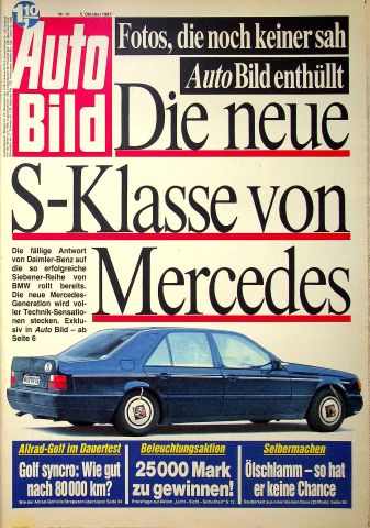 Deckblatt Auto Bild (41/1987)